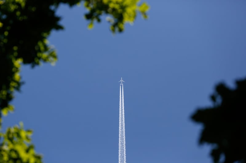 Airplane in the sky